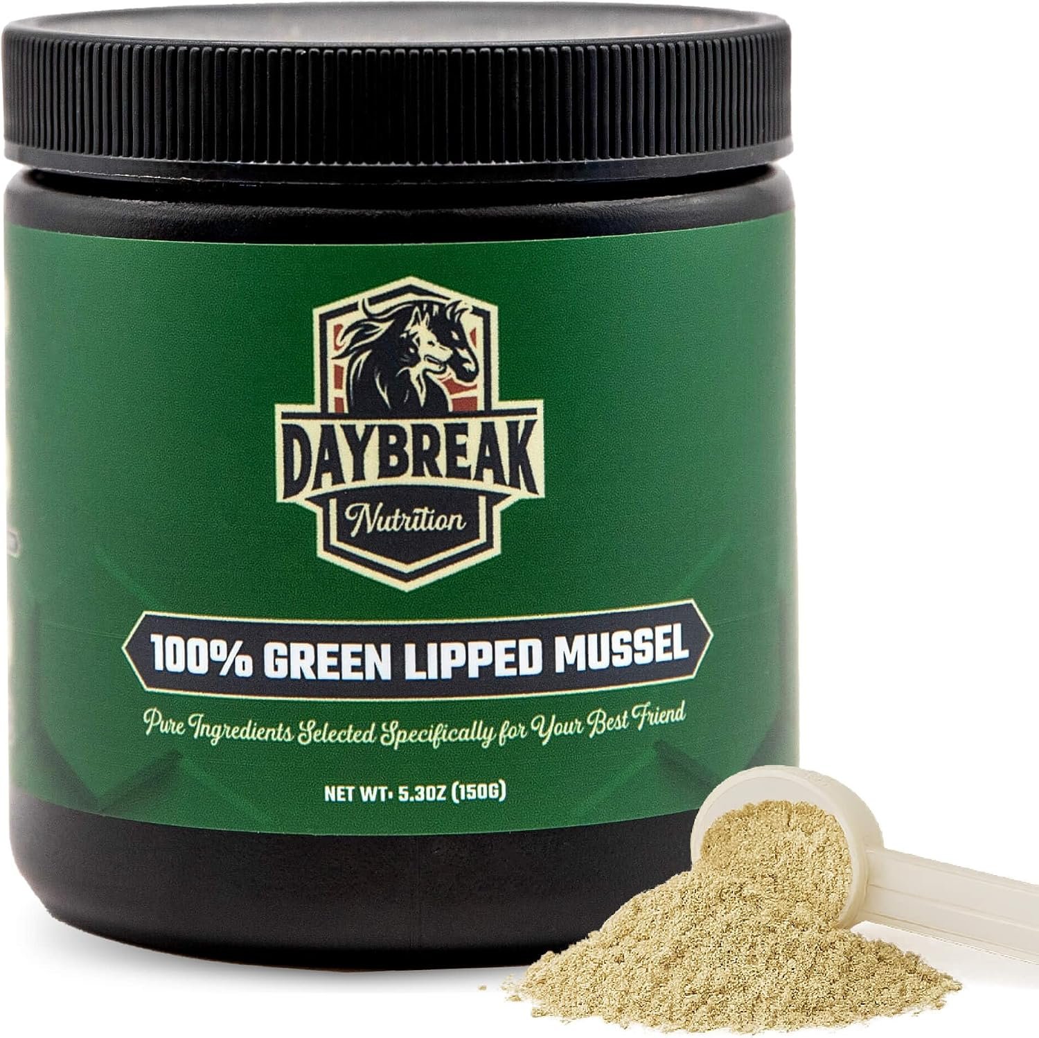 Pure Green Lipped Mussel Powder for Dogs and Cats, 150 Grams