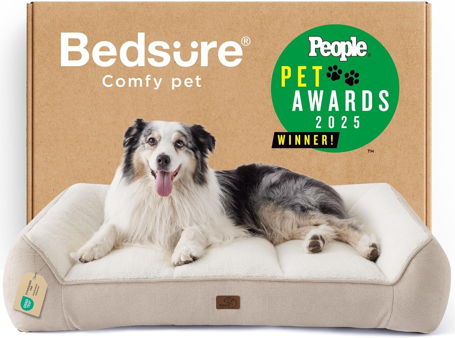 Bedsure SupportMax® Extra Thick Orthopedic XL Dog Beds Large Sized Dog