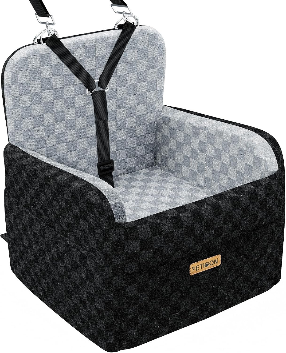 PETICON Waterproof Dog Car Seat for Small Medium Dogs, 6in Memory Foam