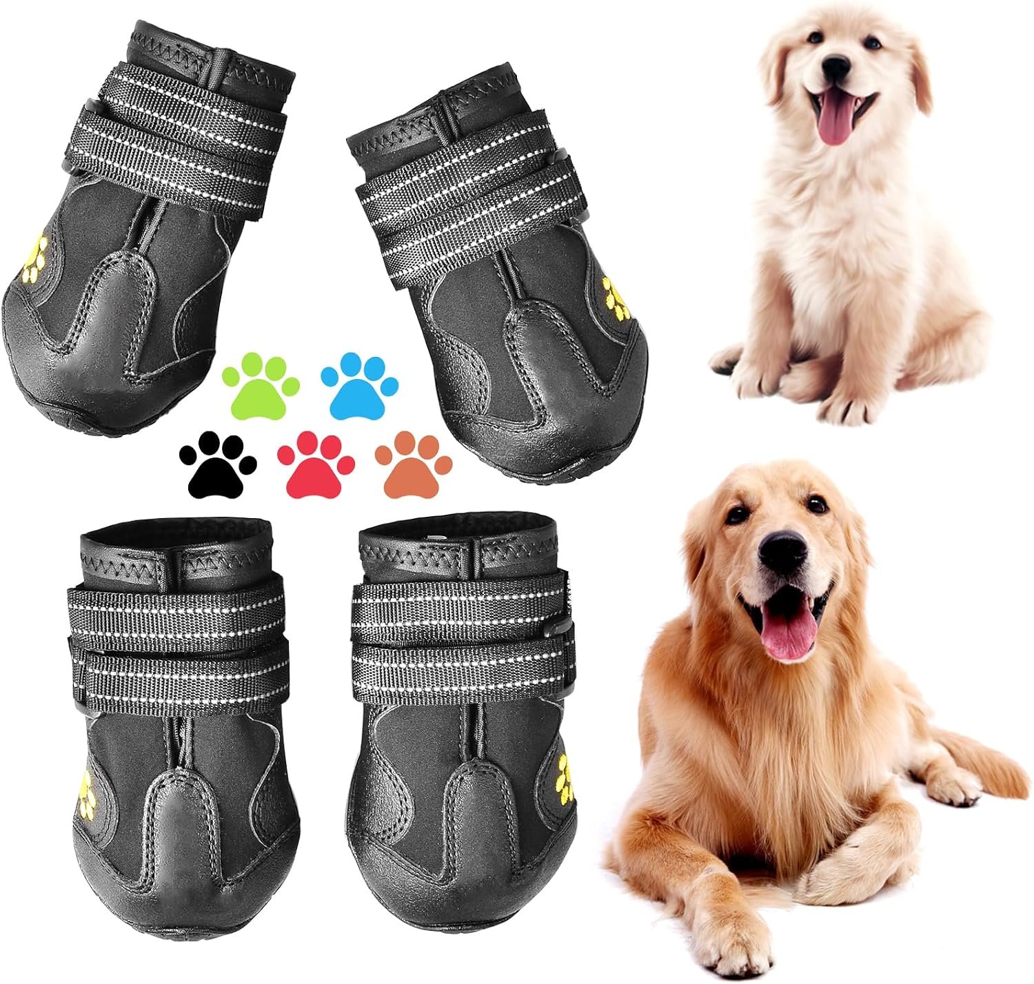 CovertSafe& Dog Boots & Paw Protectors Non-Slip Waterproof