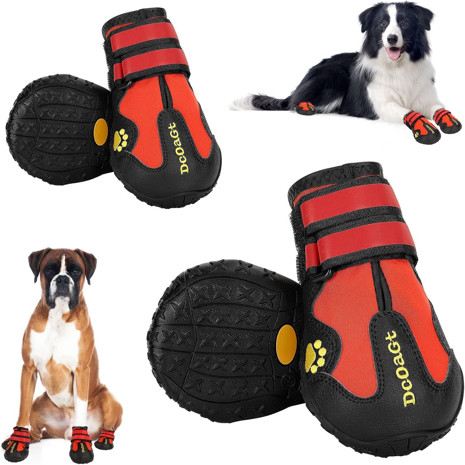 DcOaGt Dog Shoes Large Size Dogs,Dog Booties for Hot Pavement Winter Snow