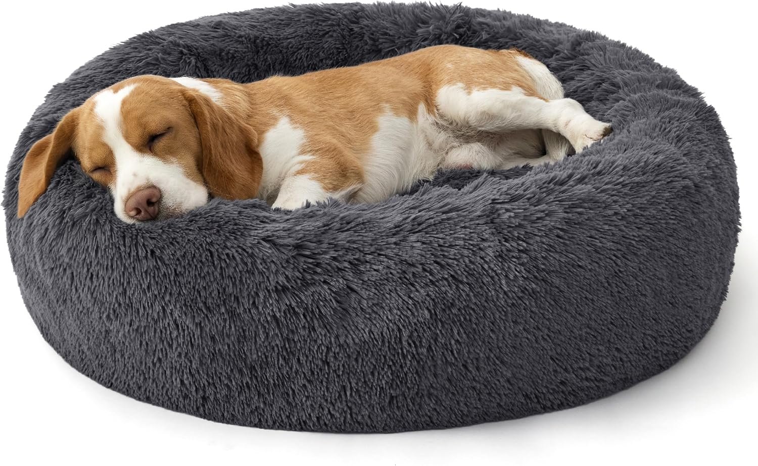Bedsure SupportMax® Calming Dog Bed Medium Size Dog Washable Pet Bed,30in