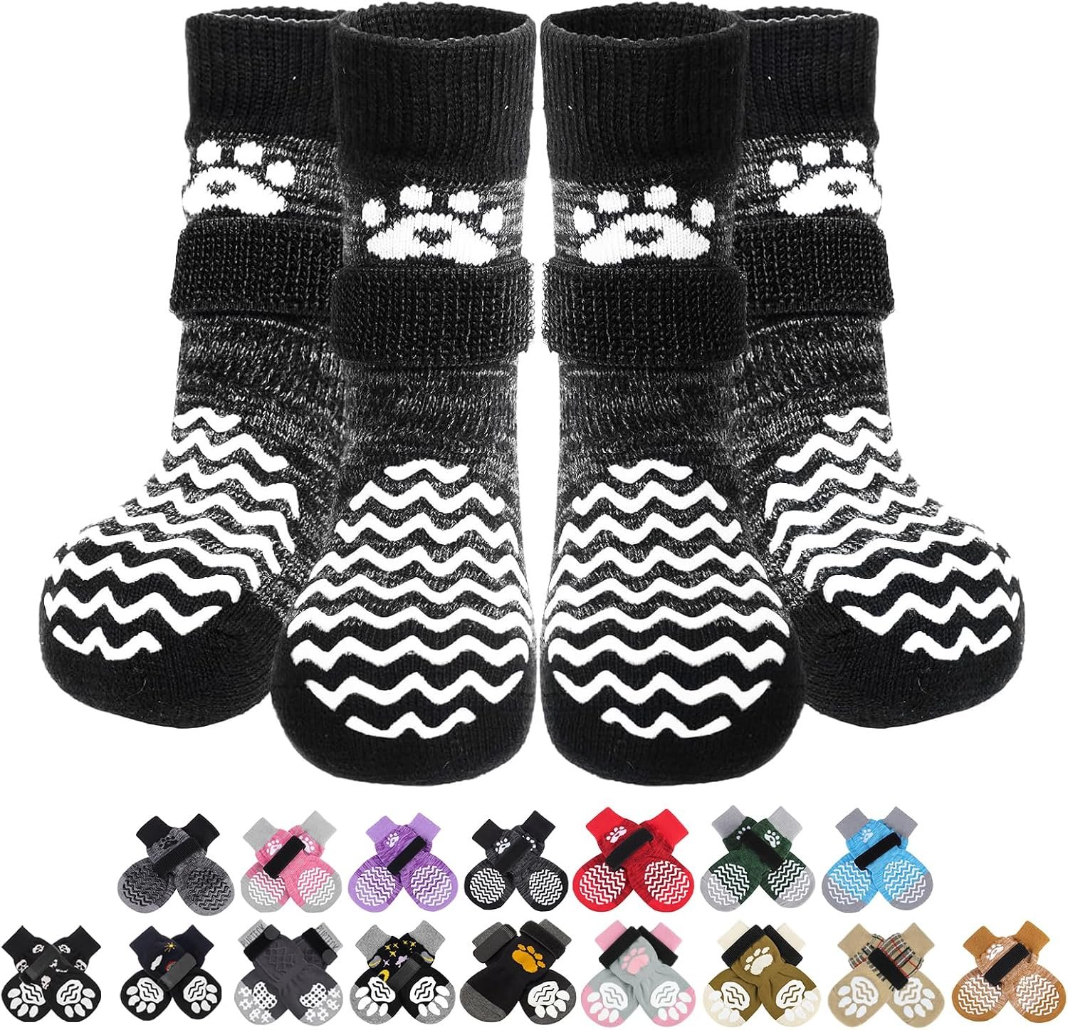 PUPTECK Dog Socks to Prevent Licking Paws, Dog Shoes for Hot Pavement