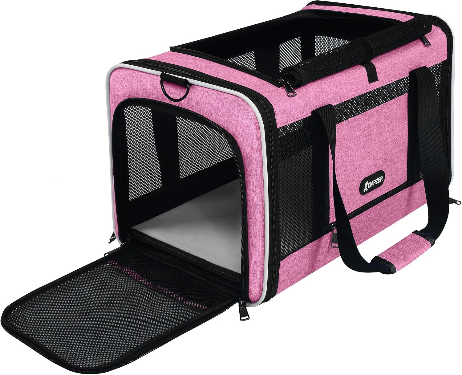GAPZER Cat Carrier 18x11x11 Delta Airline Approved, Pet Plane Travel Crate