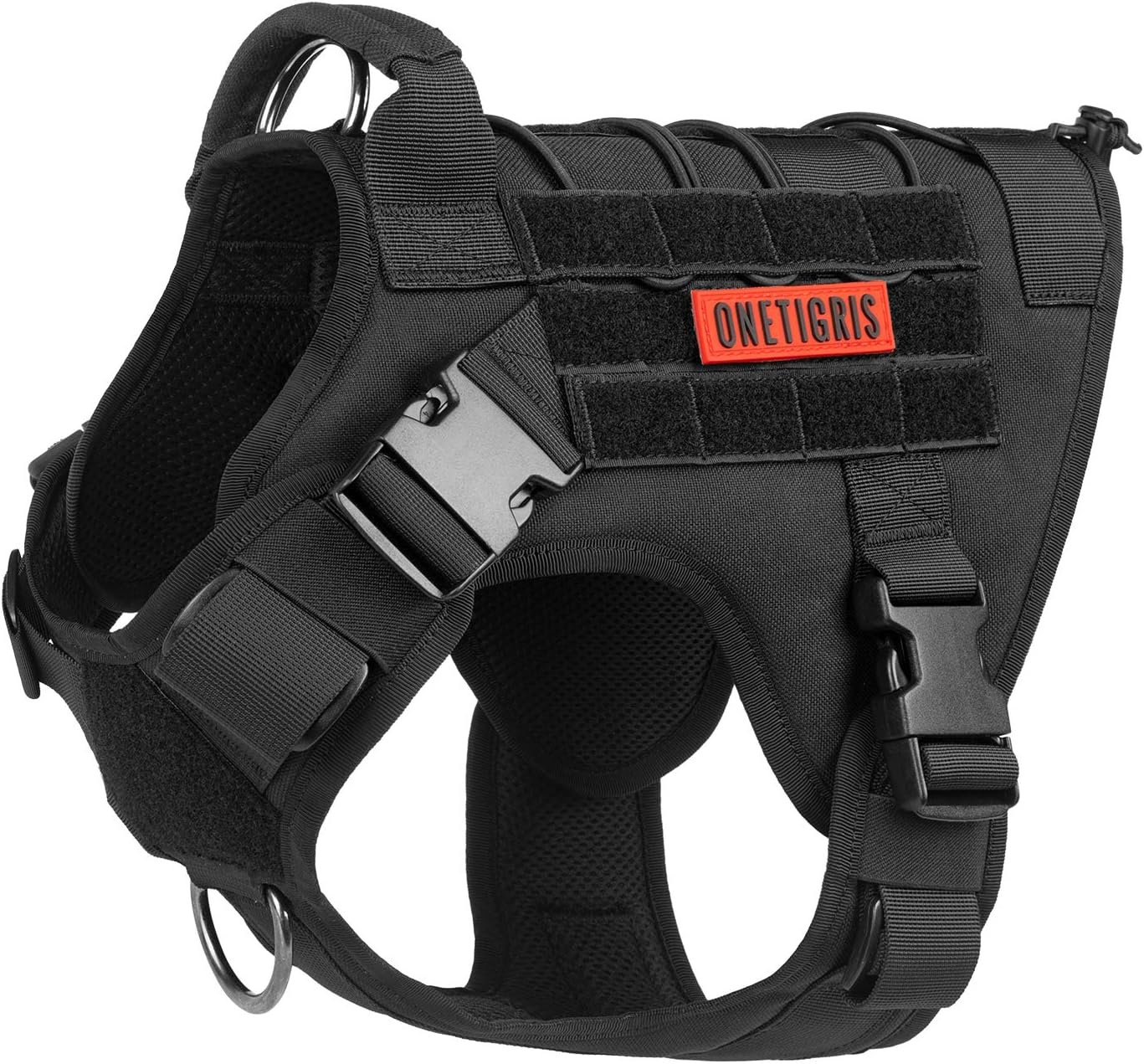 OneTigris Tactical Dog Harness – Fire Watcher Comfortable Patrol Vest