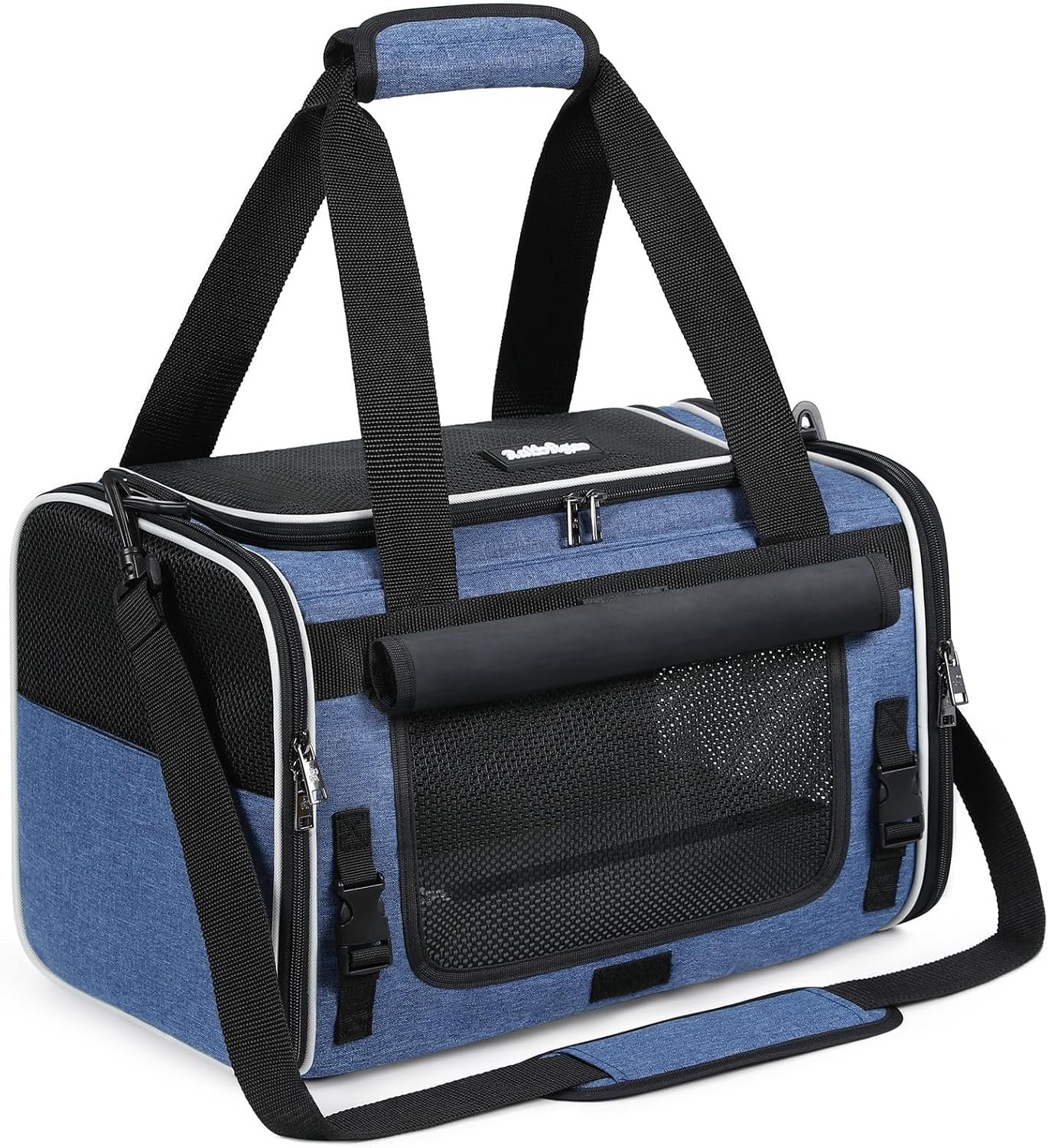 rabbitgoo Cat Carrier Soft with Rollable Flap, Travel Safe for Car Airline