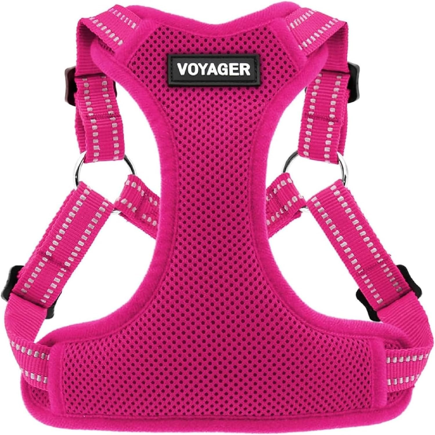 Voyager Step-in Flex Adjustable Dog Harness – Fuchsia, Medium