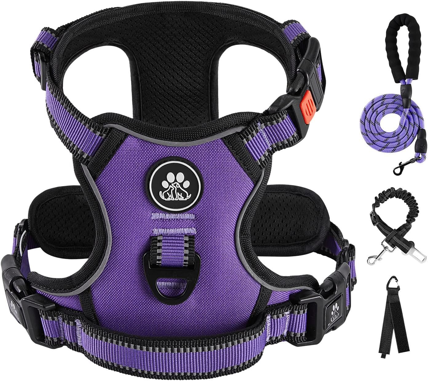 IVY&LANE No Pull Dog Harness for Medium Dogs,Reflective Dog Vest Harness