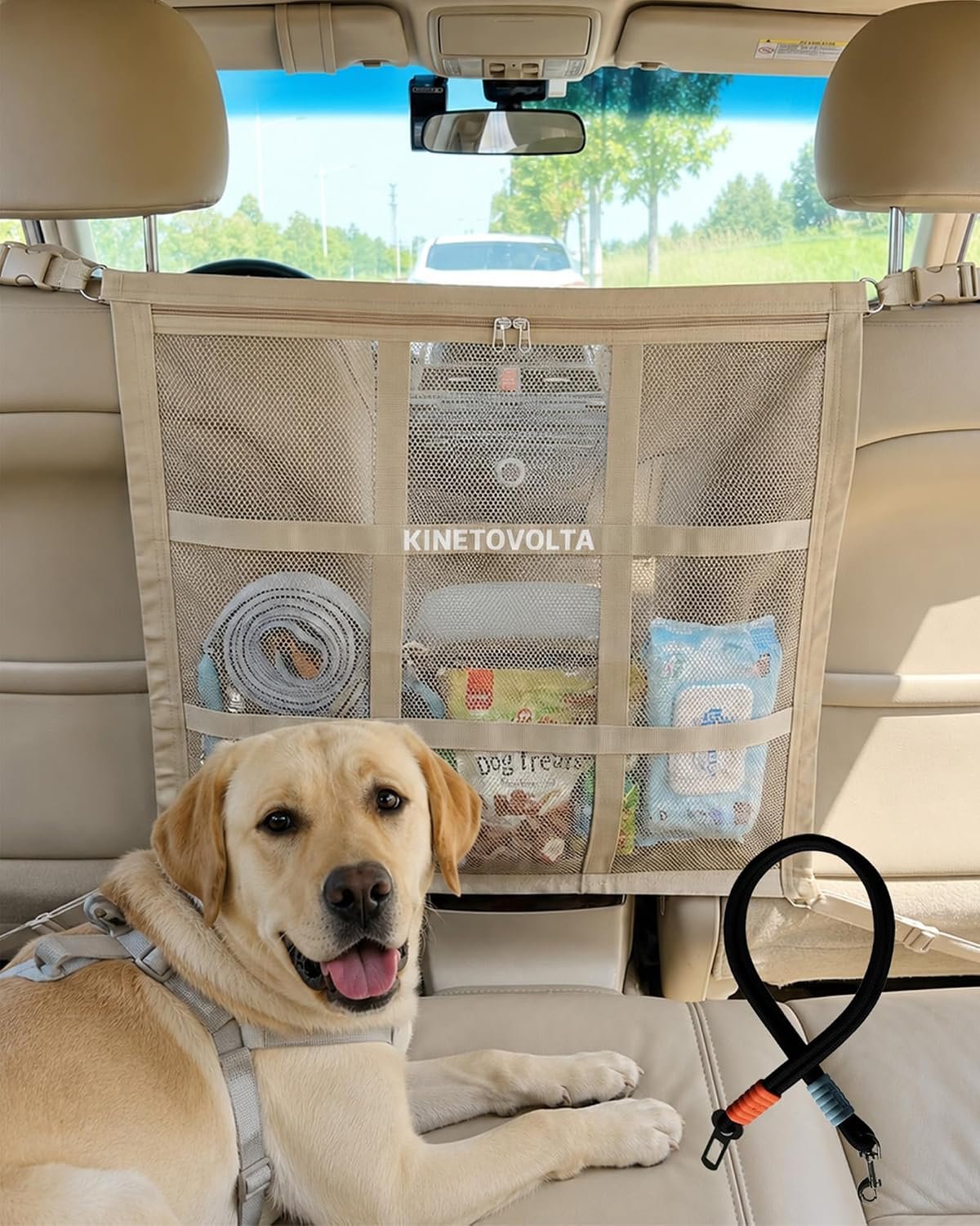 Dog Car Net Barrier, 9-Grid Reinforced, Dog car Barrier